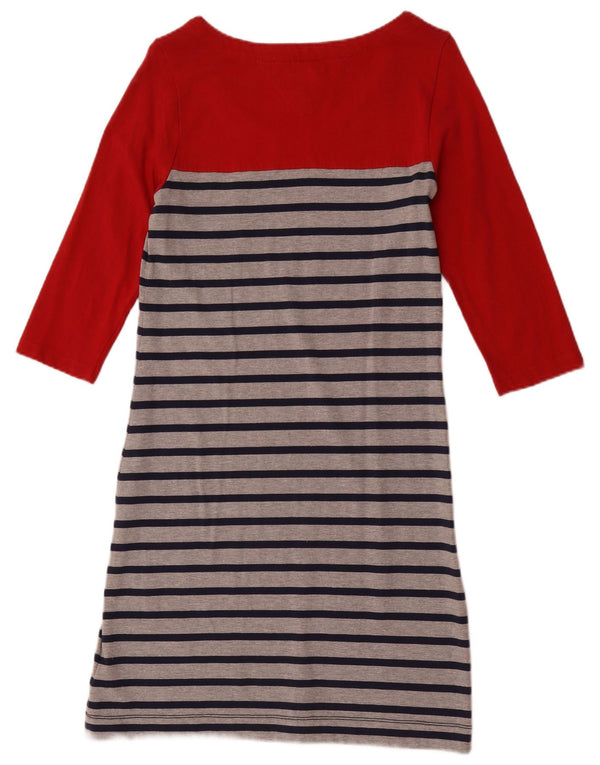 Tommy Hilfiger ženska osnovna haljina 3/4 rukava UK 12 srednje crvene pruge