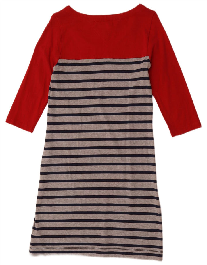 Tommy Hilfiger ženska osnovna haljina 3/4 rukava UK 12 srednje crvene pruge