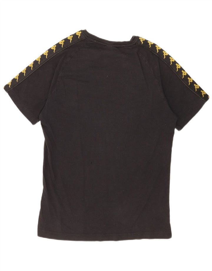 Kappa muška majica s grafičkim motivima, srednje crna