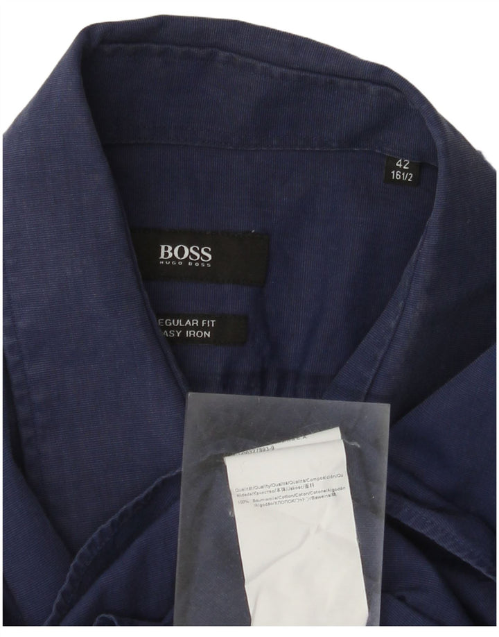 Hugo Boss muška košulja standardnog kroja, veličina 41, veliki tamnoplavi pamuk