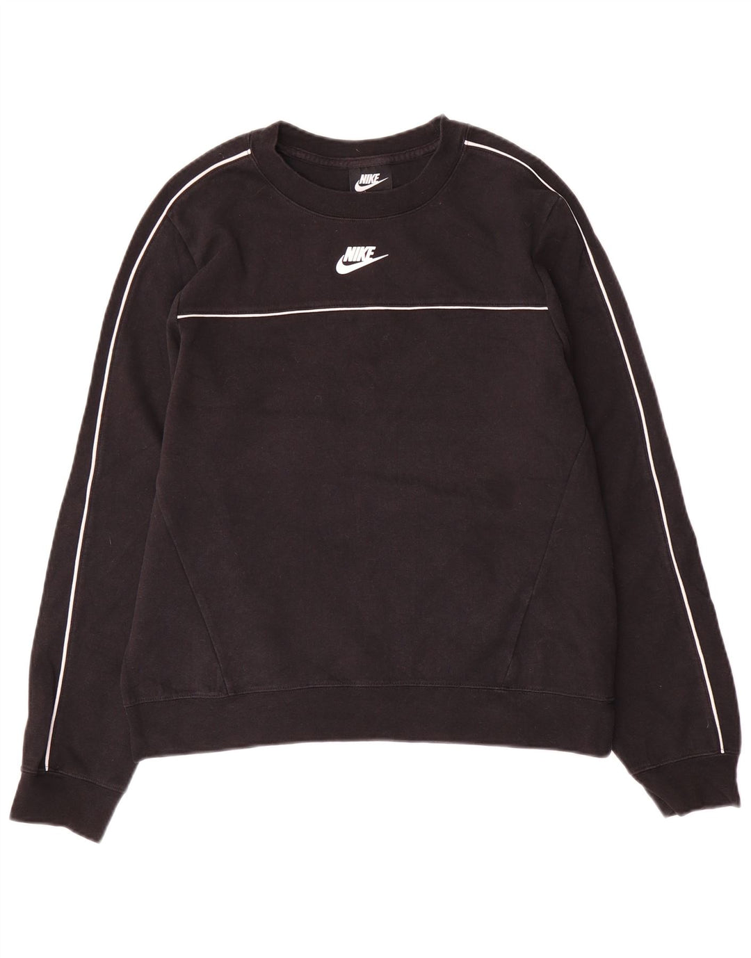 Nike Ženska majica s kratkim rukavima UK 14 Srednje crni pamuk