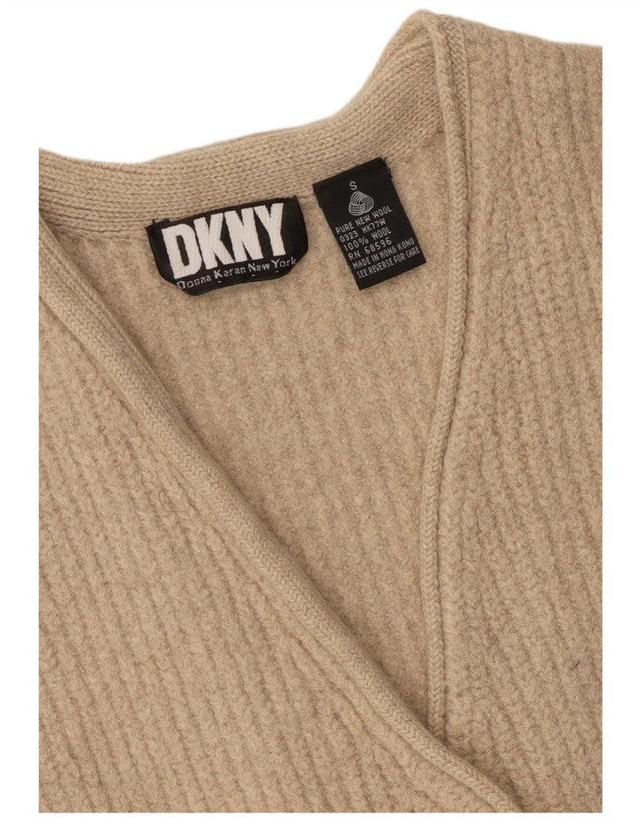 Dkny ženski prekomjerni džemper UK 10 Small Beige Wool
