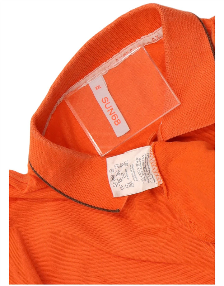 Sun68 Muška polo majica 2XL narančasti pamuk