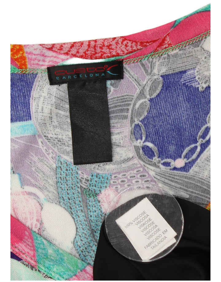 CUSTO BARCELONA Ženska haljina A-kroja s apstraktnim uzorkom UK 4 XS Ljubičasta