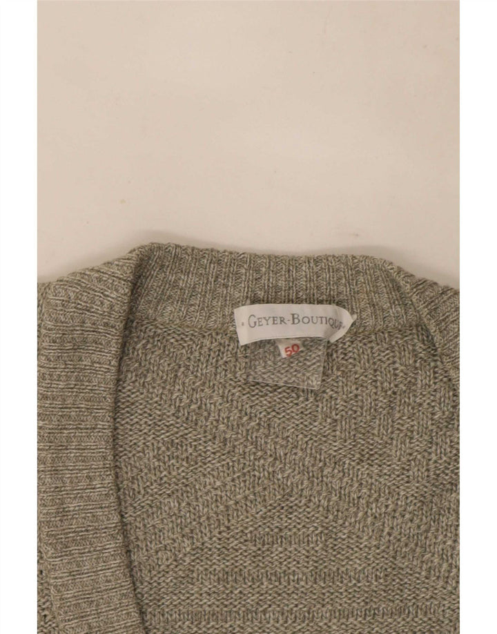 Vintage muški kardigan pulover IT 50 Large Grey