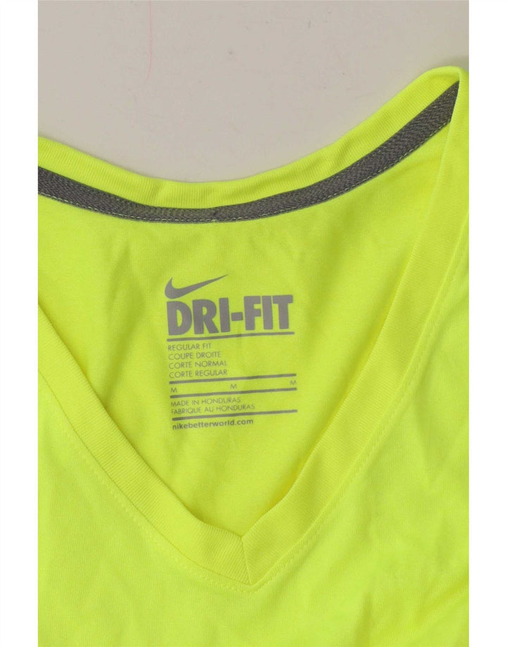 Nike Ženska Dri Fit Regular majica kratkih rukava UK 12 Srednje zelena