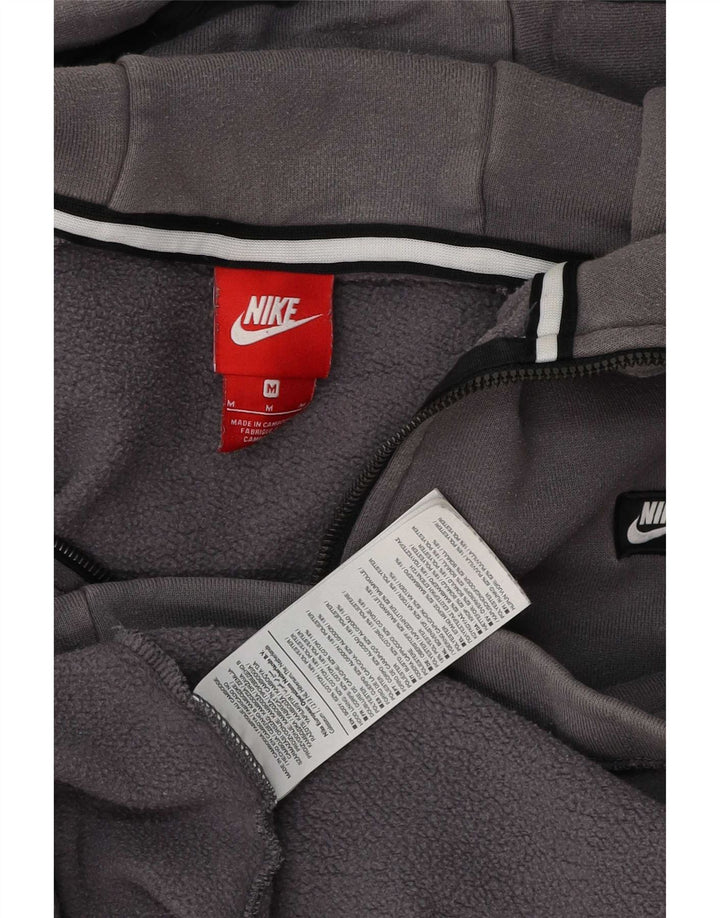 Nike muška majica s kapuljačom s patentnim zatvaračem i srednje sivi pamuk