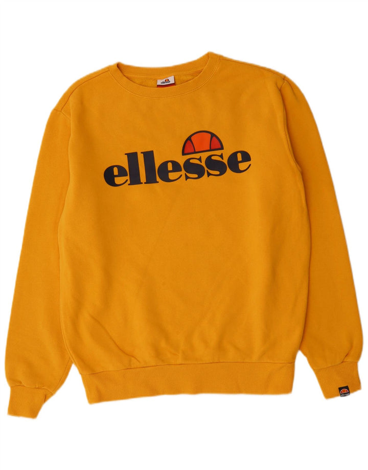 ELLESSE Ženska prekomjerna majica s grafičkim motivima UK 12 srednje žuta