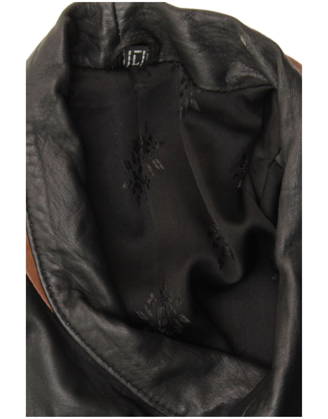 VINTAGE muški kožni kaput UK 40 Veliki crni blok boja