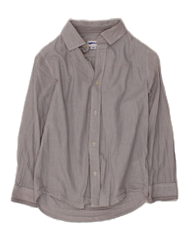 GAS Boys Shirt 7-8 Years Grey Pinstripe Cotton Vintage Gas and Second-Hand Gas from Messina Hembry 