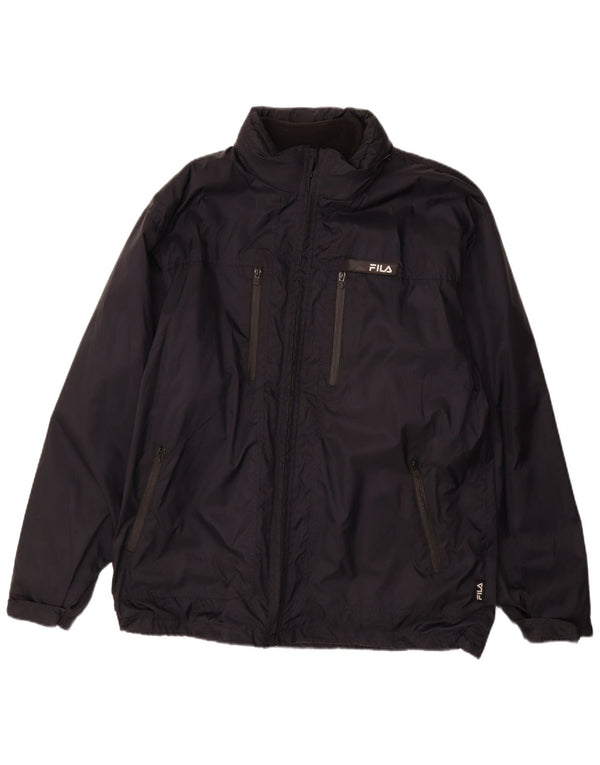 FILA muška vjetrovka jakna UK 44 2XL mornarsko plava poliamid