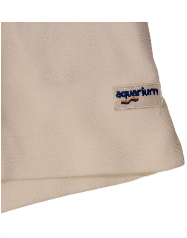 Aquarium muške chino kratke hlače W28 srednje bijele boje