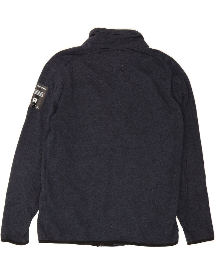 JACK & JONES Mens Tracksuit Top Jacket XL Navy Blue Polyester Vintage Jack & Jones and Second-Hand Jack & Jones from Messina Hembry 