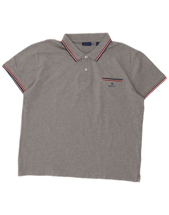 Gant muška polo majica 2XL sivi pamuk
