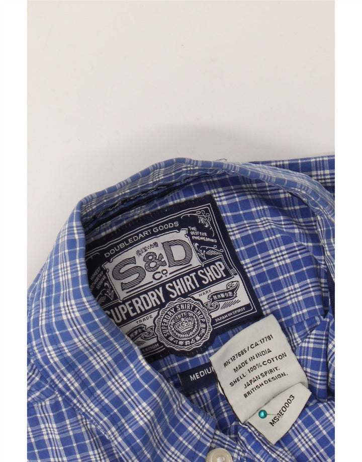Superdry muška košulja Srednje plavi karirani pamuk
