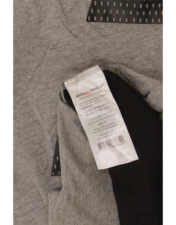 Jack & Jones muški grafički prsluk Mali sivi flekasti pamuk