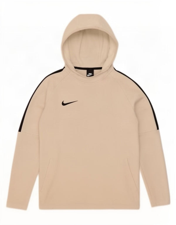 Nike Dri Fit majica s kapuljačom, mali bijeli poliester u boji
