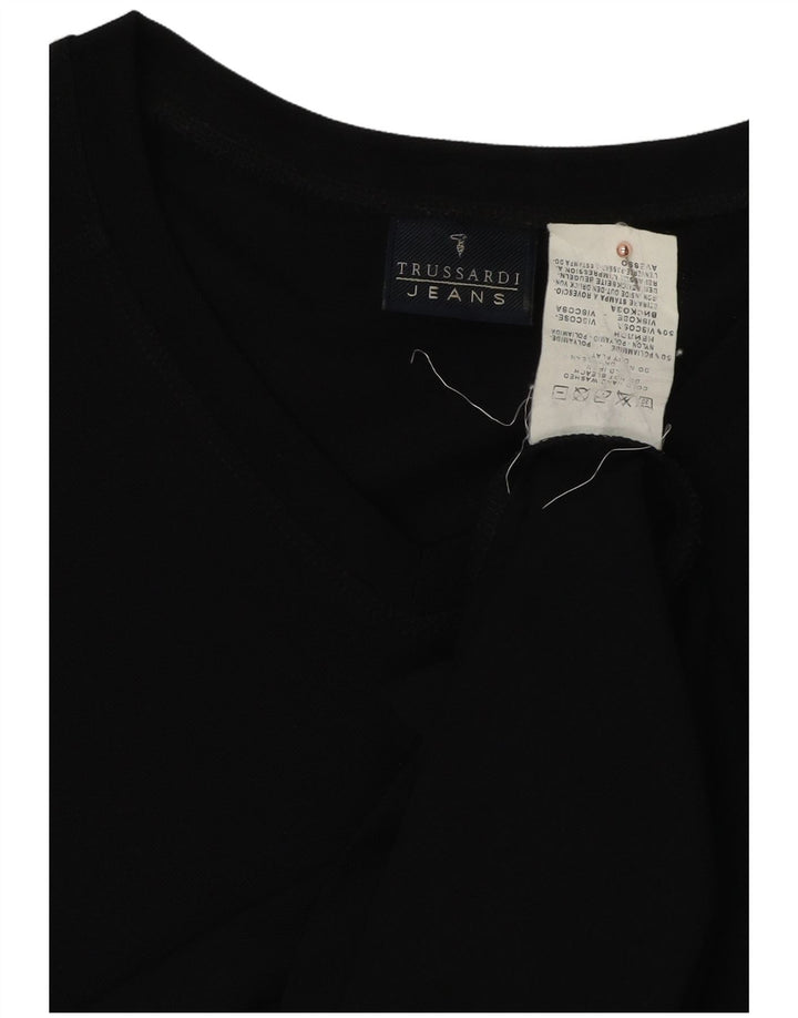 TRUSSARDI JEANS Muška majica kratkih rukava Veliki crni poliamid