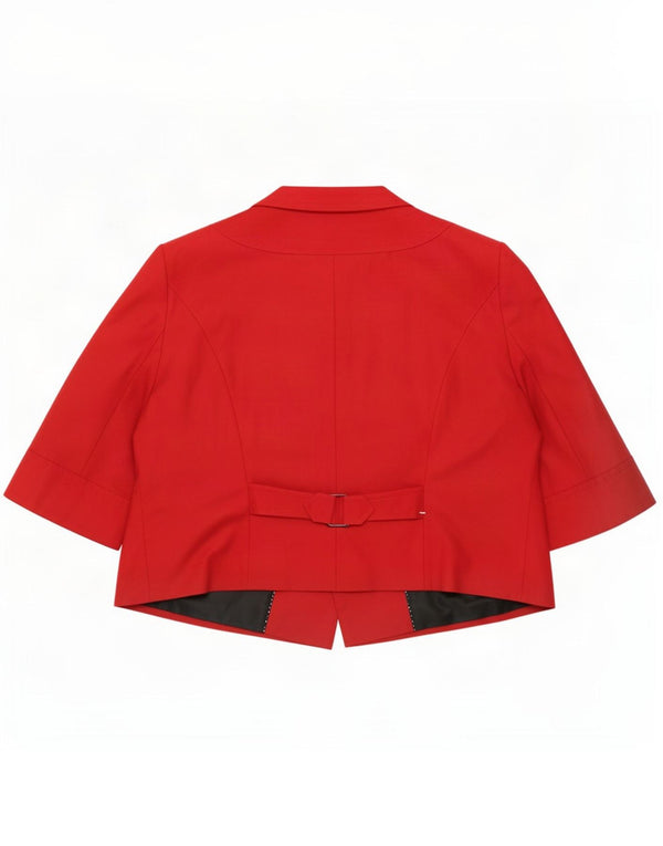 Marks & Spencer Ženska Autograph Bolero jakna kratkih rukava UK 22 3XL crvena