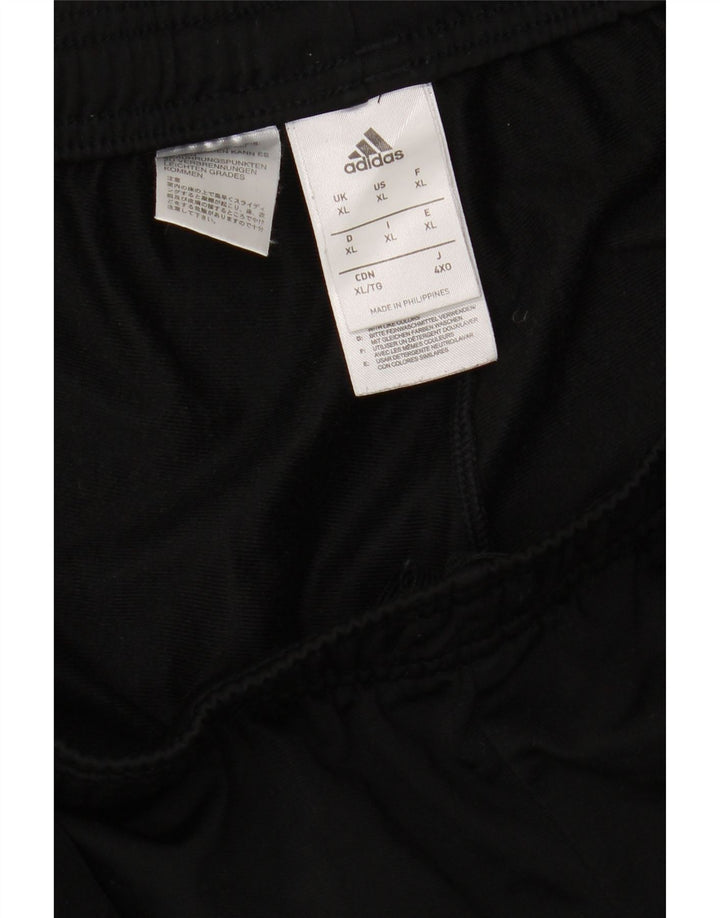 ADIDAS Mens Crop Tracksuit Trousers XL  Black Polyester