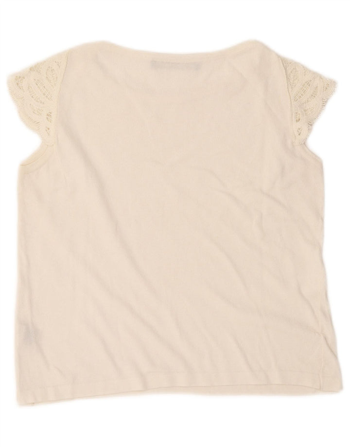 Roccobarocco ženski gornji dio kratke bluze UK 8 Small White