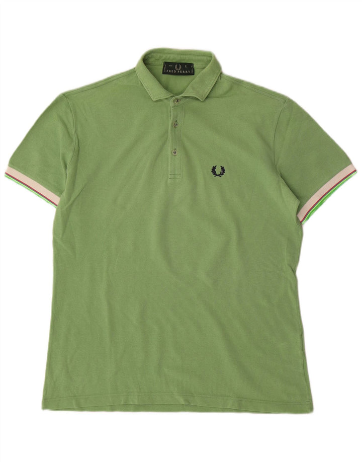 Fred Perry muška polo majica velika zelena pamuk