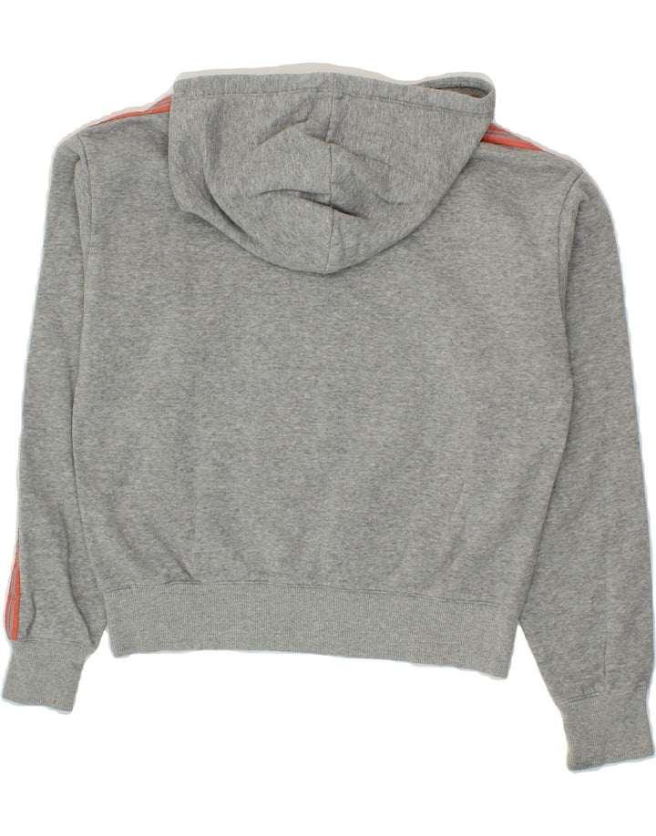 CHAMPION Womens Crop Hoodie Jumper UK 14 Medium Grey Vintage Champion and Second-Hand Champion from Messina Hembry 