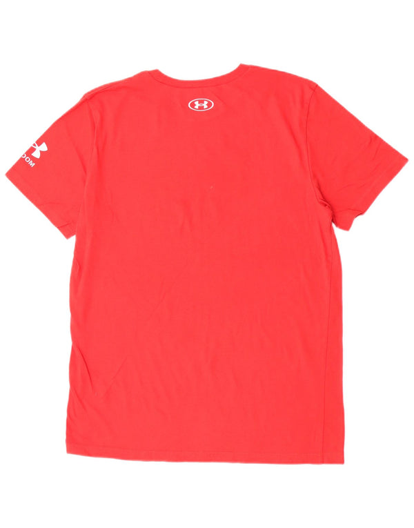 Under Armour majica kratkih rukava za dječake, 13-14 godina XL, crveni pamuk