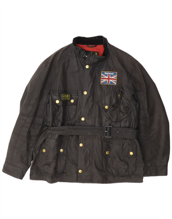 Barbour muška jakna od voštanog pamuka UK 42 XL crna