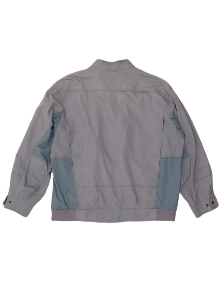 WESTBURY Mens Bomber Jacket UK 44 2XL Grey Colourblock Polyester