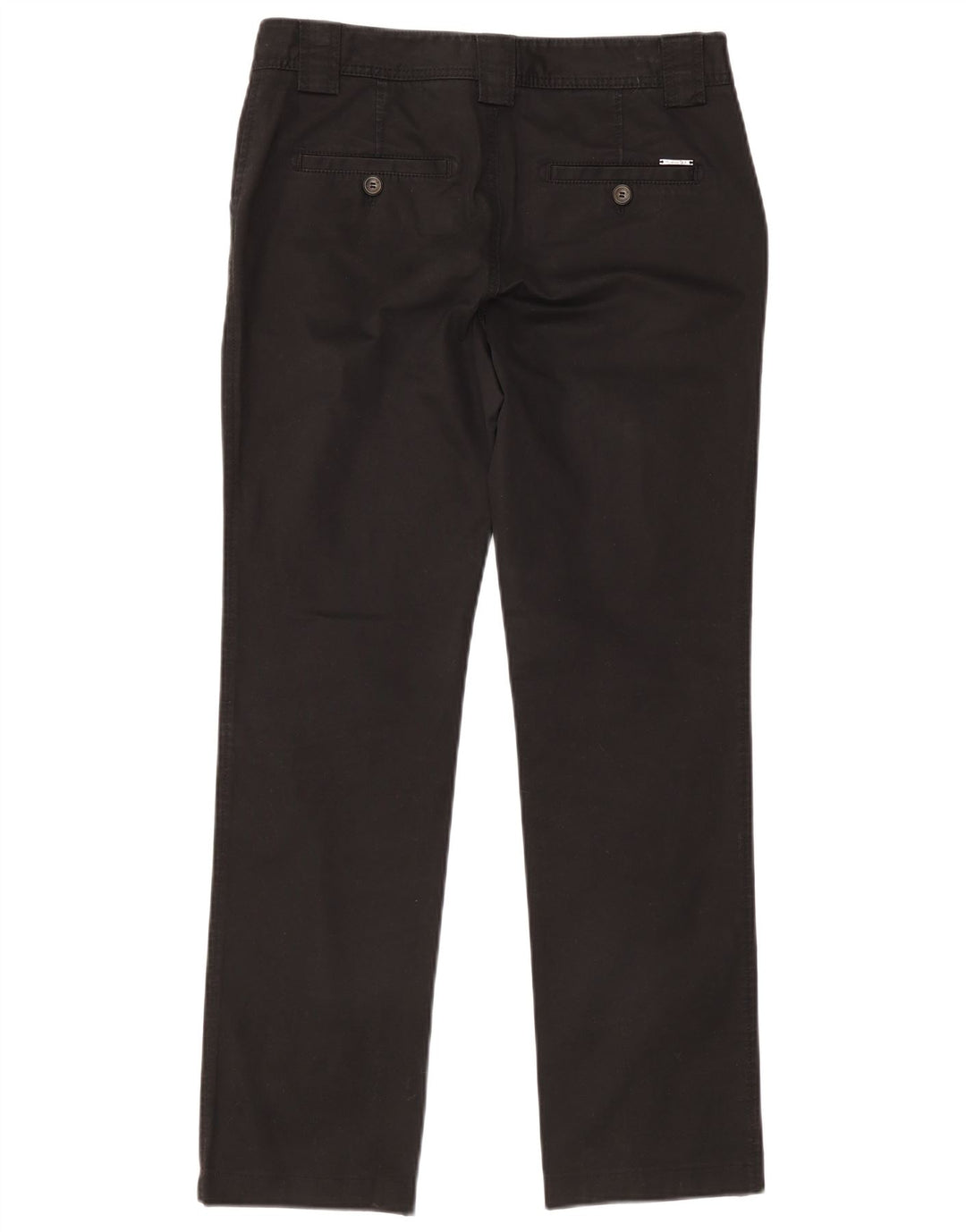 Ženske ravne chino hlače Massimo Dutti EU 40 srednje W30 L30 crne