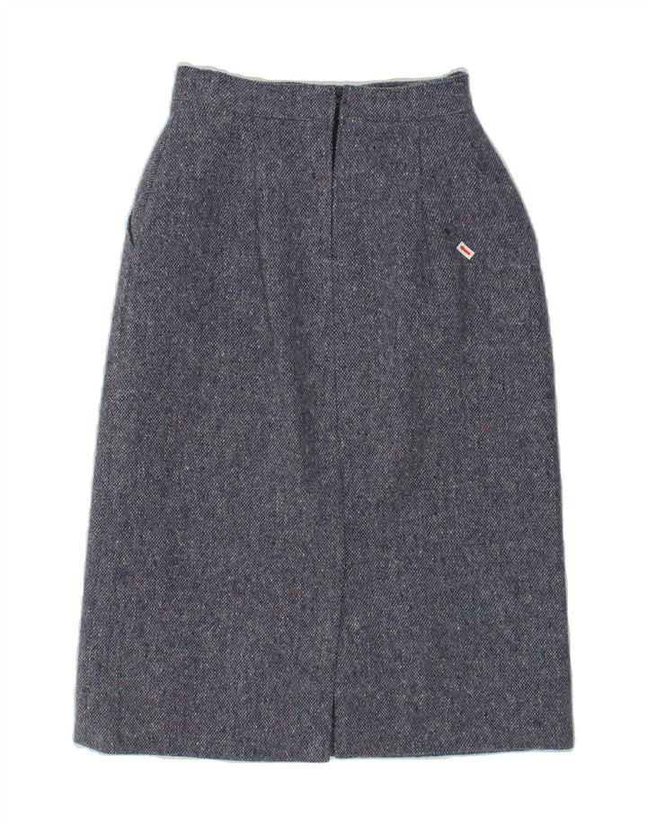 VINTAGE Womens Straight Skirt W26 Small Blue Flecked Vintage Vintage and Second-Hand Vintage from Messina Hembry 