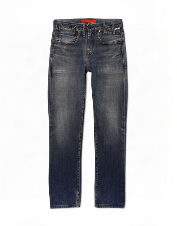 Levi's muške 504 ravne traperice W29 L34 plavi pamuk