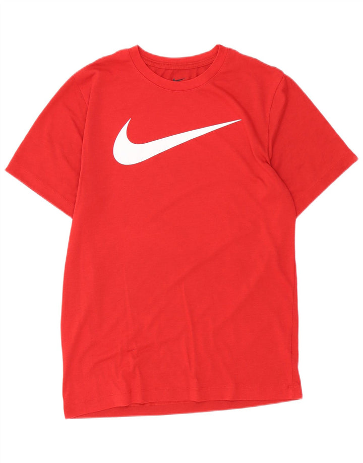 NIKE muška Dri Fit majica kratkih rukava mala crvena poliester