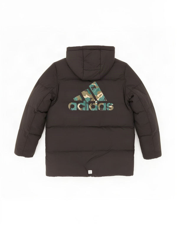 Adidas Boys Manchester United kaput s kapuljačom Graphic Podstavljeni kaput 11-12 godina crna