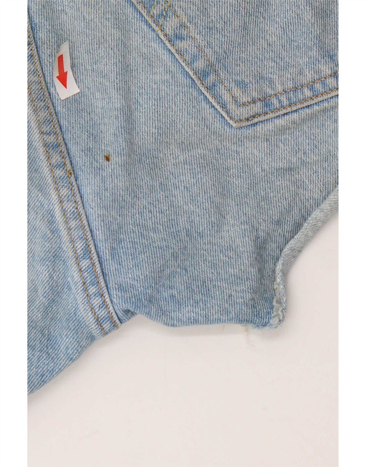 Levi's ženske 501 kratke traper kratke hlače W26 male plave boje pamuka