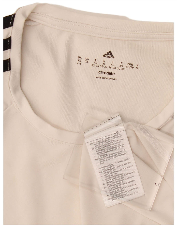Adidas ženska majica kratkih rukava Climalite UK 4/6 XS Off bijeli poliester