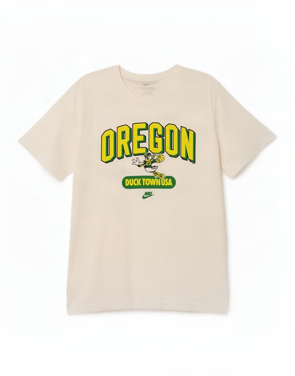 Nike Muška majica kratkih rukava Oregon Ducks Graphic T-Shirt XL bijeli pamuk