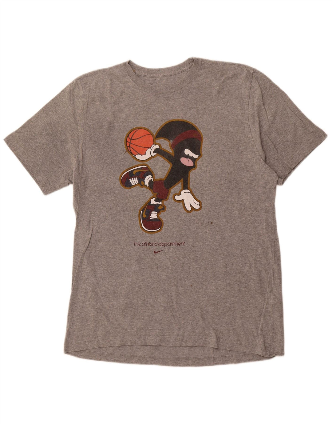 NIKE muška majica kratkih rukava standardnog kroja XL, sivi pamuk