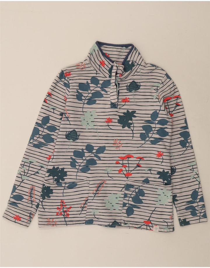 JOULES Ženska majica s dugmadima i izrezom UK 10 Mali bijeli cvjetni