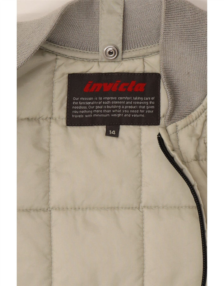 Invicta Boys Padded Gilet 13-14 Years Green Poliester