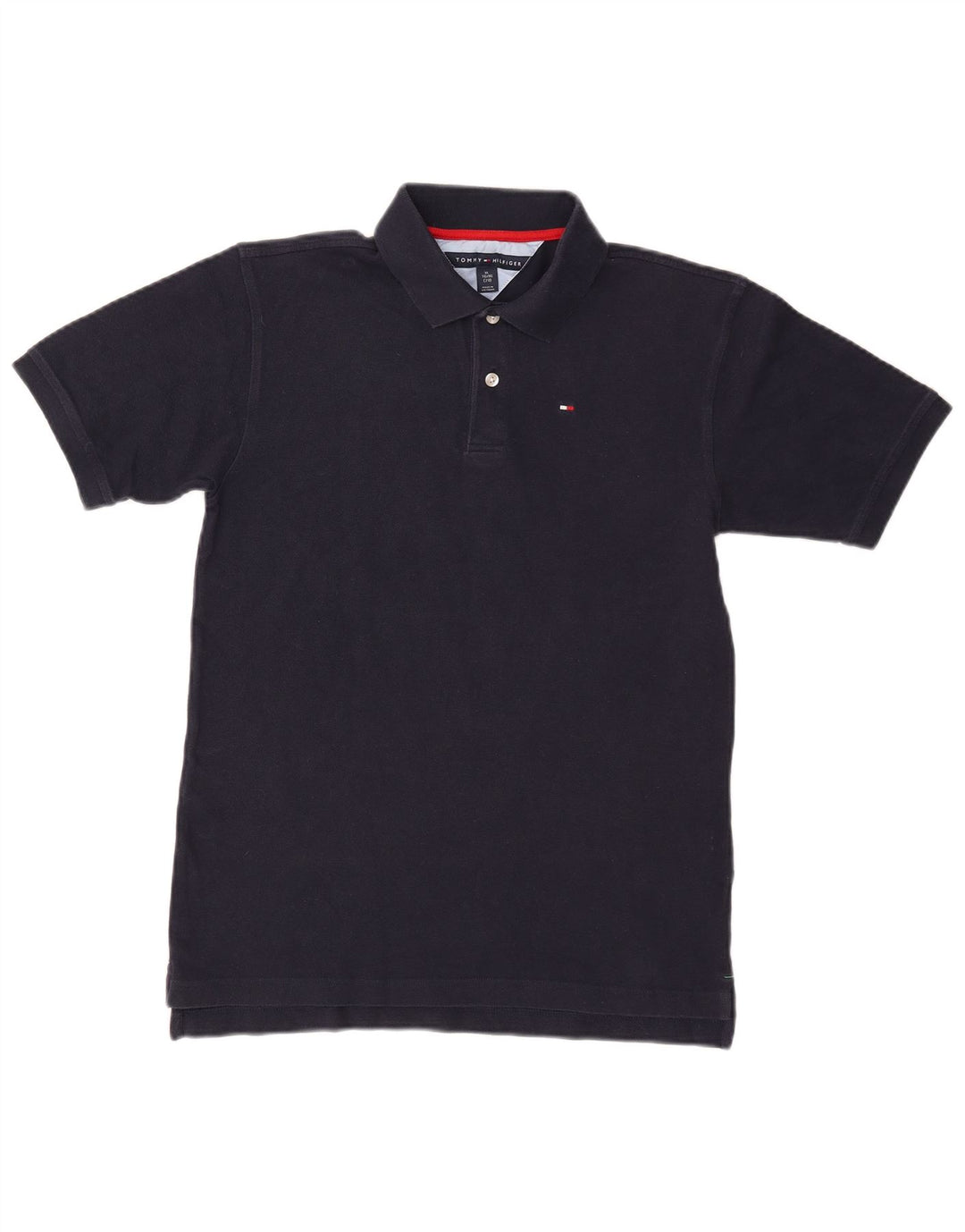 TOMMY HILFIGER Polo majica za dječake 15-16 godina XL tamnoplavi pamuk