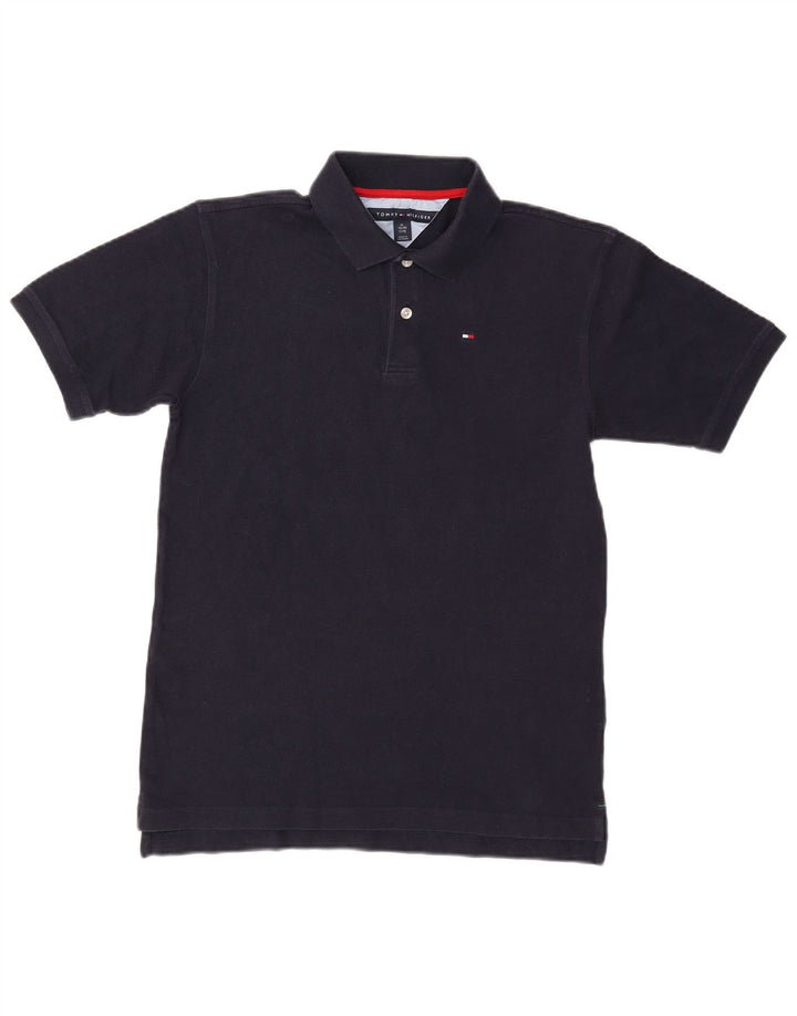 TOMMY HILFIGER Polo majica za dječake 15-16 godina XL tamnoplavi pamuk