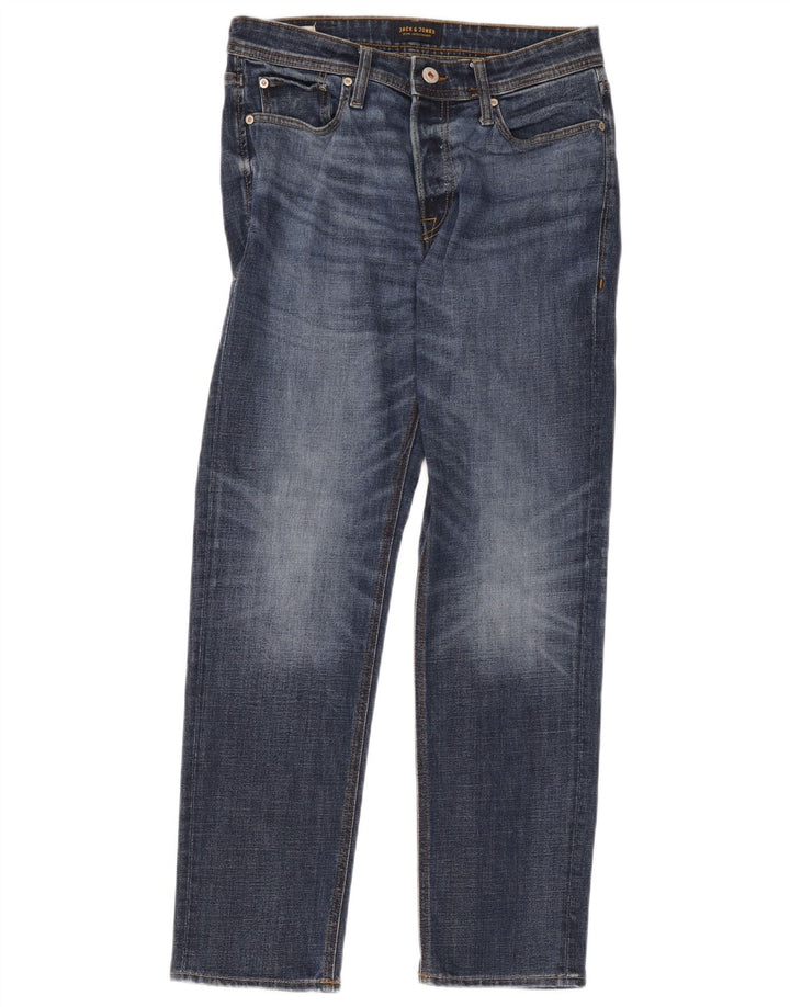 Jack & Jones muške ravne traperice W30 L32 plavi pamuk