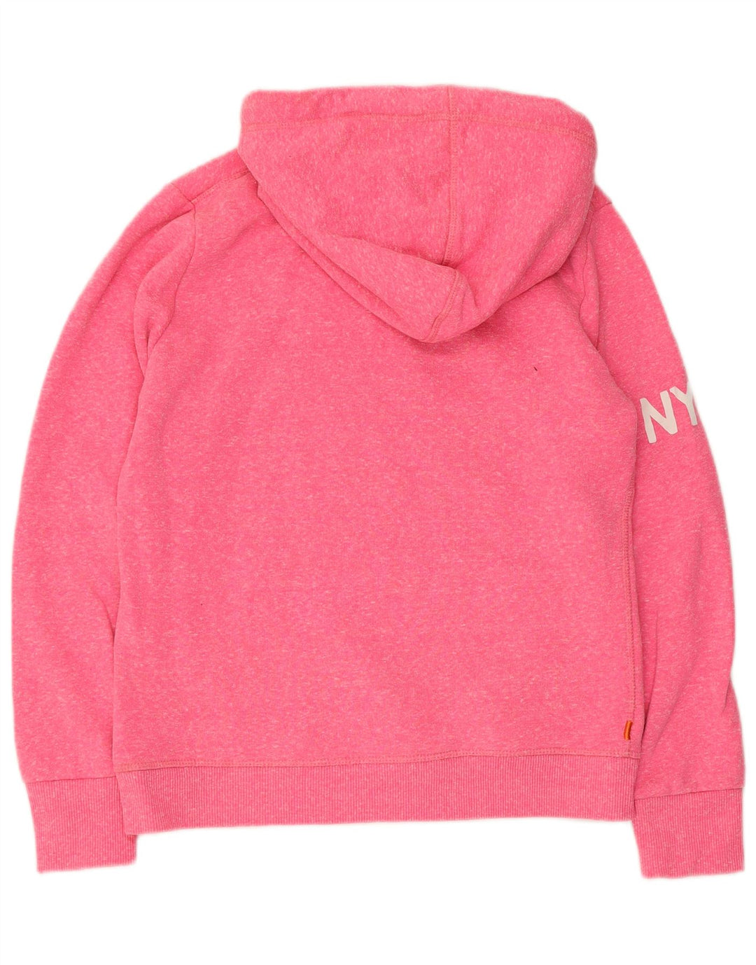Superdry ženska majica s kapuljačom s kapuljačom UK 14 Srednje ružičasti poliester