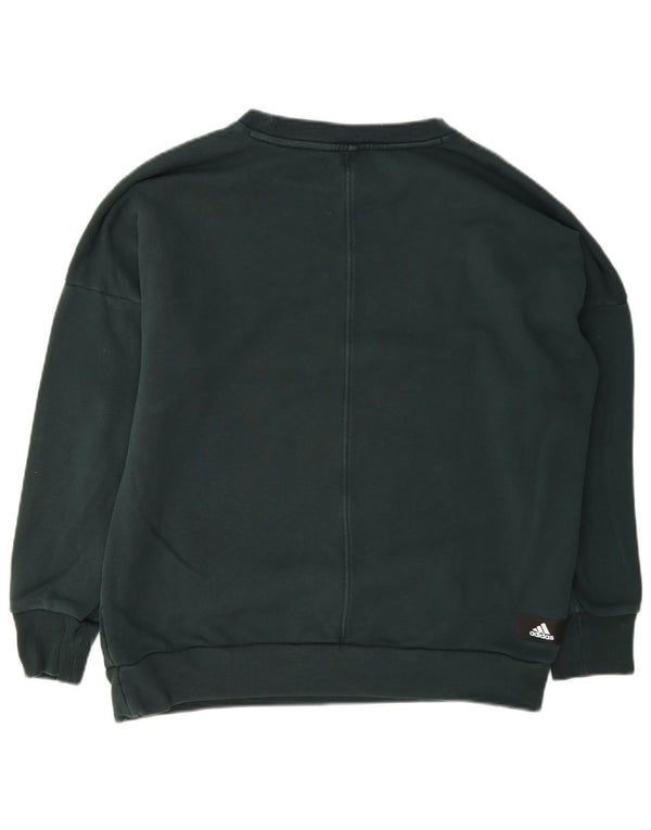 Adidas ženska majica s motivom prekomjerne majice UK 4/6 XS Zeleni pamuk