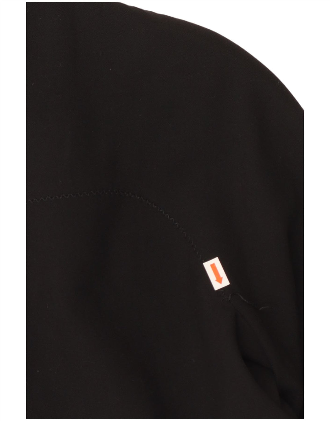 VINTAGE Ženska jakna jakna UK 10 Mali crni poliester