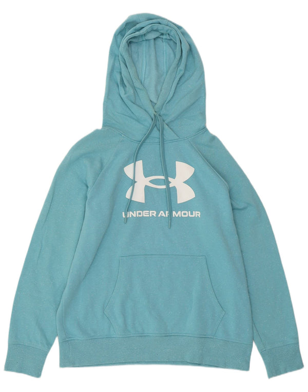 UNDER ARMOUR Ženska prevelika majica s kapuljačom UK 14 srednje plava s pjegama