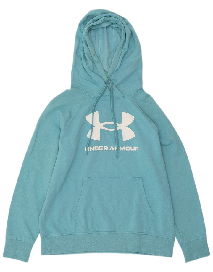 UNDER ARMOUR Ženska prevelika majica s kapuljačom UK 14 srednje plava s pjegama