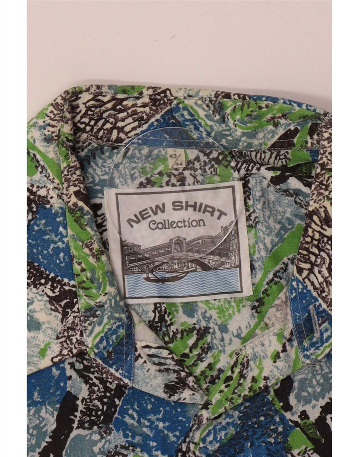 Vintage muška košulja s apstraktnim uzorkom, veličina 43/44 XL, višebojna